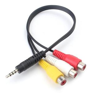 Cable Adaptador Plug 3.5 Stereo A 3 Rca Hembra