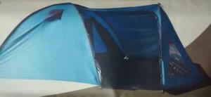 Carpa 4 Personas Con Abside Comedor Impermeab Sobretec Znort