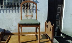 Linda y fuerte silla de madera