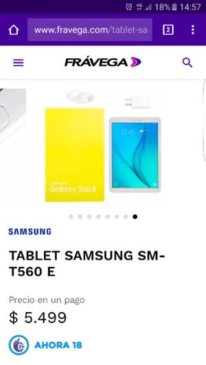 vendo o permuto tablet Samsung galaxy tab E