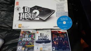 Dj Hero + Wii Fit + Cds Originales Cambio Por Juegos Ps4
