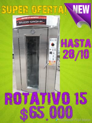 Horno ROTATIVO x 15 bandejas