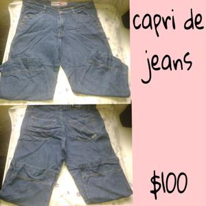 Jeans capri mujer