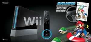 Nintendo Wii Black Mario Kart Edition.