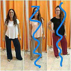 Pantalón palazzos más remera