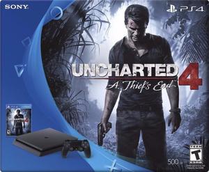Sony Playstation PS4 SLIM 500GB + Juego Uncharted 4 - Nuevas
