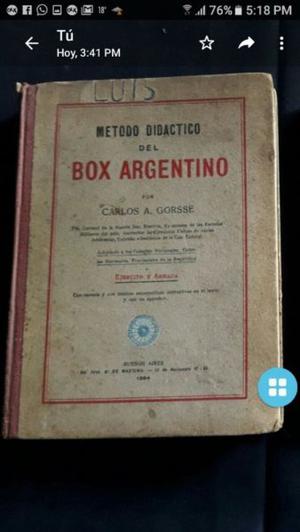 libro metodo didactico del box argentino DE 