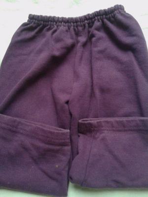 pantalon frisa grueso violeta 12m t 3 perfecto