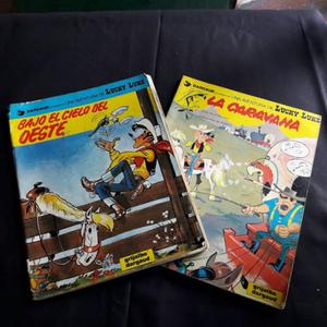 2 revistas de las aventuras de lucky luke