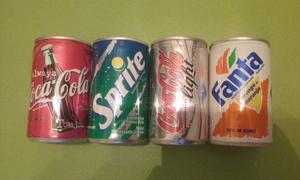 4 Latas De 150 Ml: Coca-cola, Fanta, Sprite Y Coca Light.