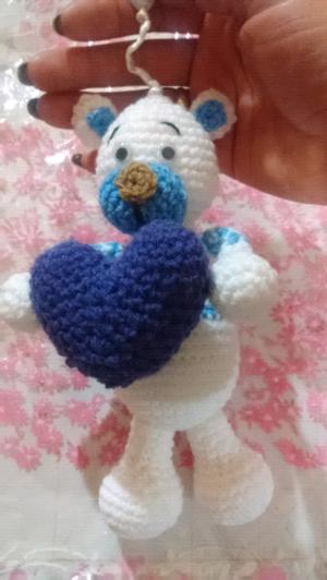 Amigurumi oso souvenirs crochet tejido