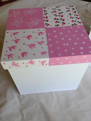 Cajas decoradas para nena