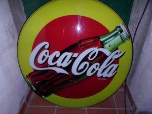Cartel Redondo De Coca Cola - Nuevo - Sin Uso