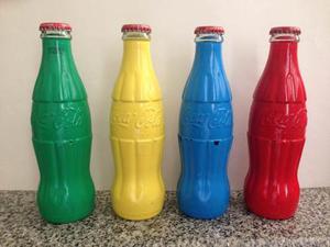 Coleccion De 4 Botella De Coca Cola ´¨ Un Color Una Causa