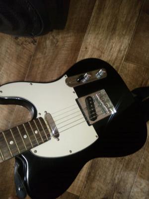 Guitarra Eléctrica Telecaster Texas (Blanca y Negra)