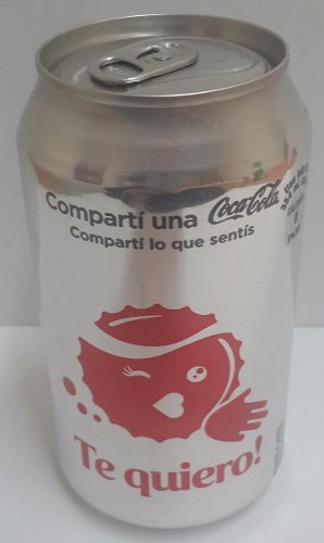 Lata De Coca Cola Light Con Emoticones (te Quiero!)