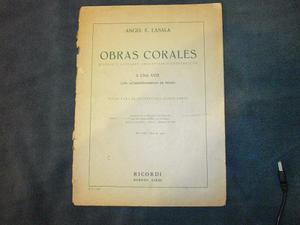 Partitura Antig/ Obras Corales De A. Lasala () Ver