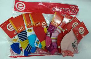 Soquetes Elemento Niños Por Docena: Pack X12