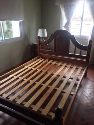 VENDO CAMA ALGARROBO 2 PLAZAS