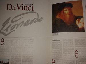 carpeta con 4 laminas de Da Vinci 30 x42 Perfecta