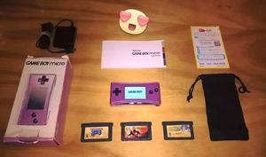 Game Boy Micro + 3 Juegos De Gba
