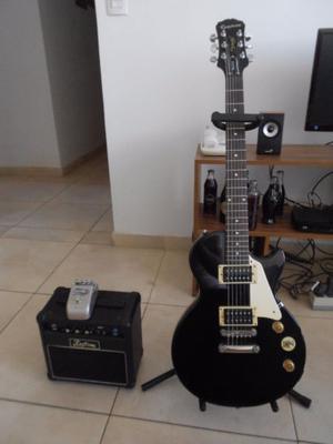 Guitarra Electrica Epiphone Les Paul+Pedal Marshall+Amp