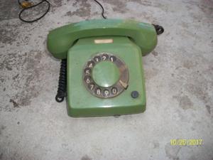 telefono antiguo verde