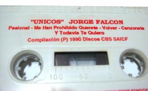 Cassette Jorge Falcon - Unicos Estereo Original Usado