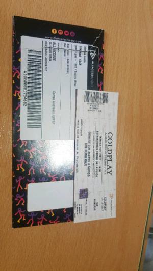 ENTRADA CAMPO COLDPLAY 