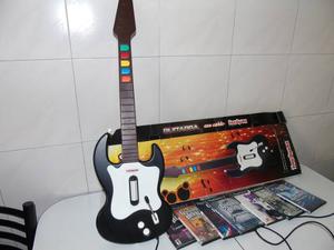 Guitarra Ps2 Hooligans Con Cable Impecable+juegos
