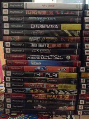 Lote De Juegos Originales De Playstation Play 2 Ps2 En Caja