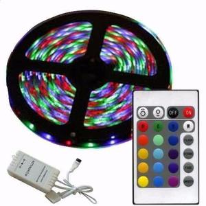 Tiras Led Rgb  Interior 5 Metros, Control Remoto y