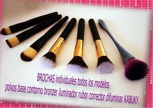 brochas INDIVIDUALES base, difuminar, kabuky,