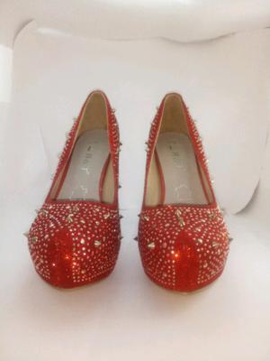 zapatos rojos importados Nuevos!!!