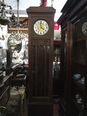 Antiguo Reloj De Pie Carrillon Con Llave Original