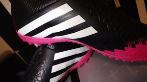 Botines Adidas Adultos Predito Lz Trx Tf Color Negro/fucsia