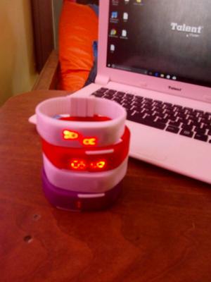 Pulsera led colores varios