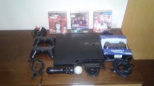 Vendo PS3 con Juegos y MOVE