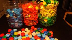 Lote 500 Tapitas Plasticas - Diversos Colores!