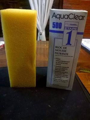 Repuesto Filtro Para Pecera Aqua Clear 500 Importado!!!