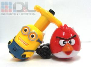 Trompo Despicable Me Minion Cars Rayo Angry Birds Luz Sonido