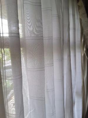 4 cortinas voile