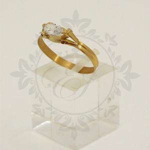 Anillos Oro 18 K Para Compromiso, Mujer, Novia Con Piedra