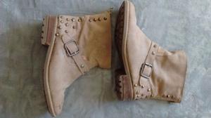 Botas bajas talle 40 color piel