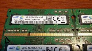 Memorias 4gb Sodimm Samsung Ddr3l mhz 1.35v - La Plata!