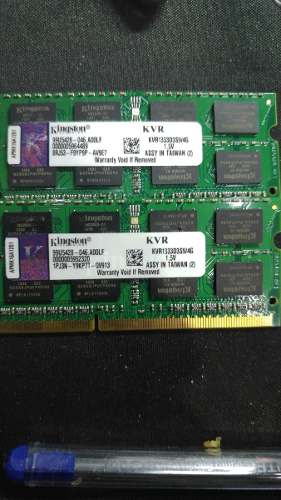 Memorias Ram Ddr3 4gb Notebook Kingston Nuevas