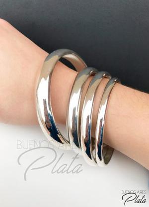 Pulsera Esclava Plata mm