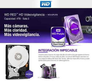 Disco Rigido 4tb Purple Western Digital Dvr Seguridad