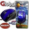 Mouse Optico c/scroll USB NEGRO, ROJO, AZUL GLOBAL