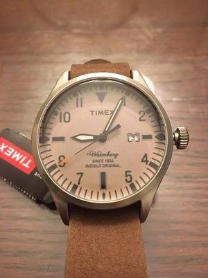 Reloj Timex Indiglo Malla Cuero Original Waterbury Nuevo